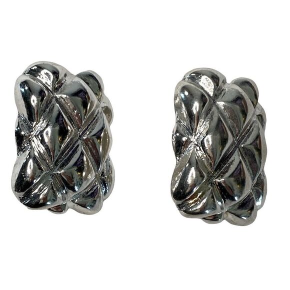 SILVER Tone CLIP ON Earring’s - Picture 3 of 5